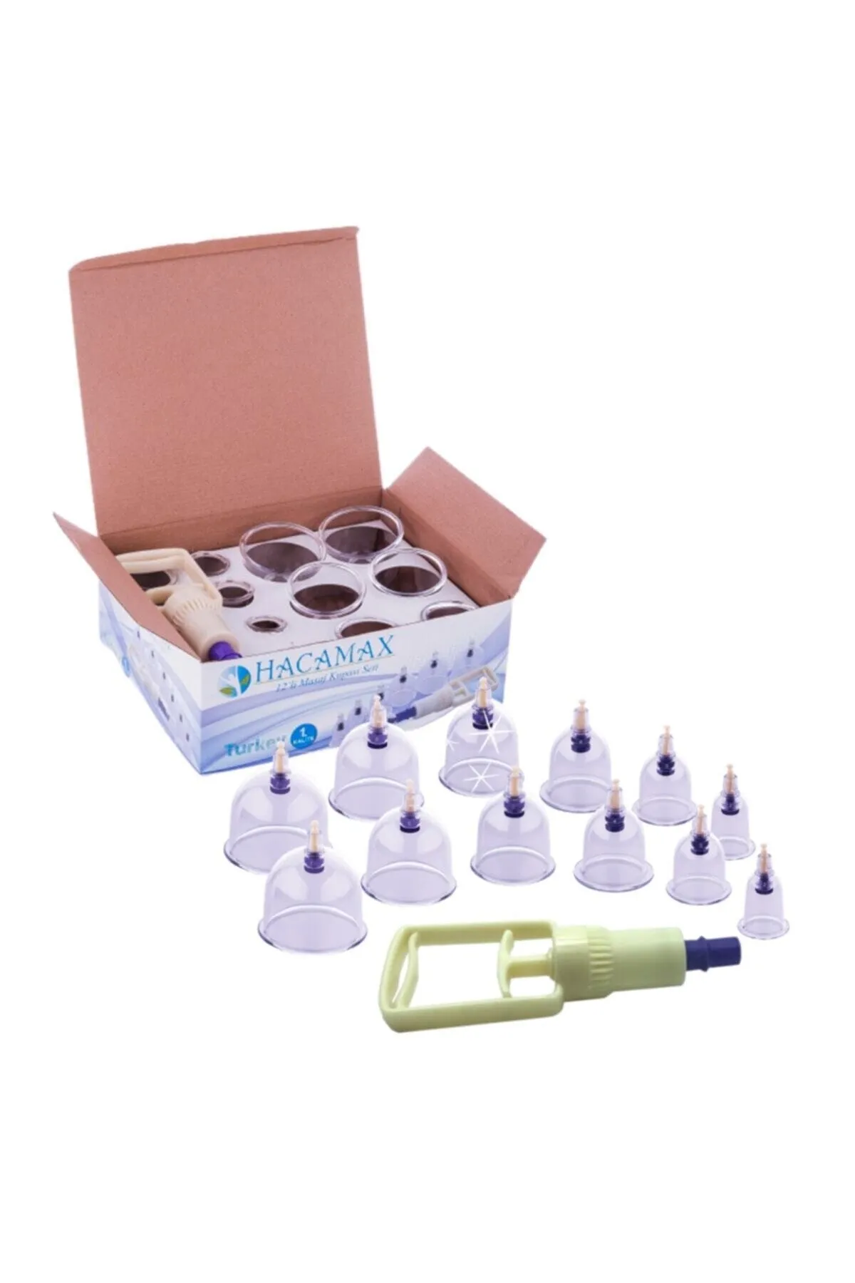 HACAMAX ŞİŞE ÇEKME KUPA ÇEKME 12 Lİ SET