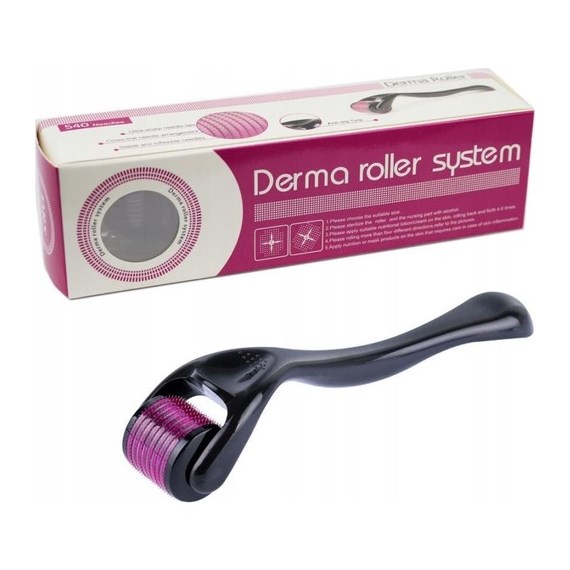 Dermaroller Titanyum 540 İğneli 0.75mm Saç Çıkarma ve Cilt Yenileme Tarağı