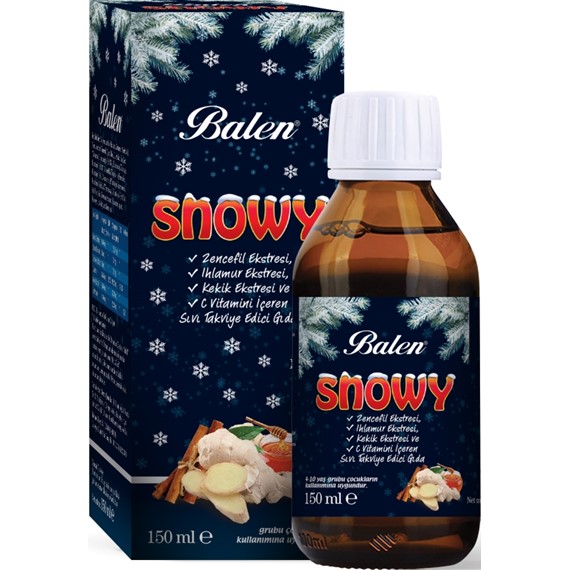 Balen Snowy Zencefil Ekstresi, Ihlamur Ekstresi, Kekik Ekstresi Ve C Vitamini İçeren Sıvı Takviye Edici Gıda