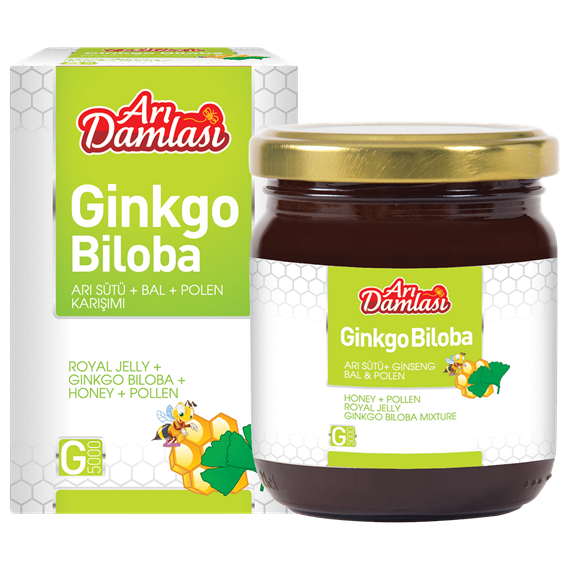 Ginkgo Biloba Ekstrakt & Bal & Polen & Arı Sütü Karışımı 230 gr