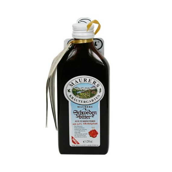 Maurers Kräutergarten Original Schweden Bitter İsveç Şurubu 250 ml