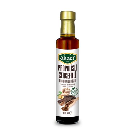 PROPOLİSLİ ZENCEFİLLİ KEÇİBOYNUZU ÖZÜ 350 ml