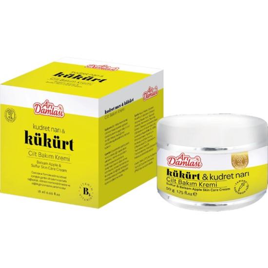 Arı Damlası Organik Bitkisel Kükürt & Kudret Narı Cilt Bakım Kremi 50 gr
