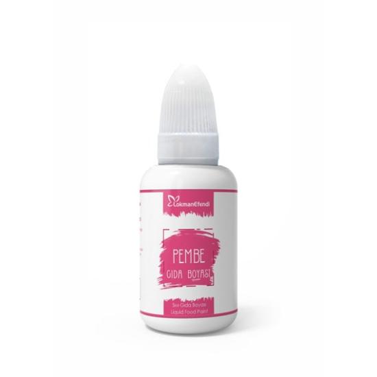 Lokman Efendi sıvı gıda boyası Pembe 25 Ml