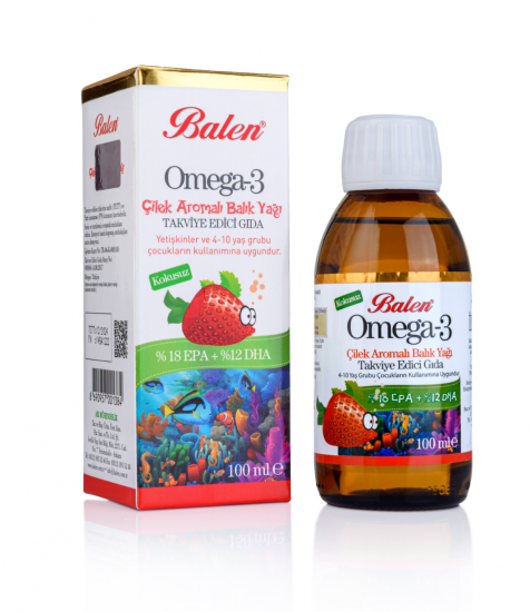 Balen Omega 3 Balık Yağı Çilek Aromalı 150 Ml
