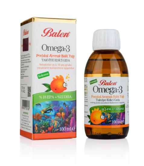 Balen Omega 3 Balık Yağı Portakal Aromalı 150 Ml
