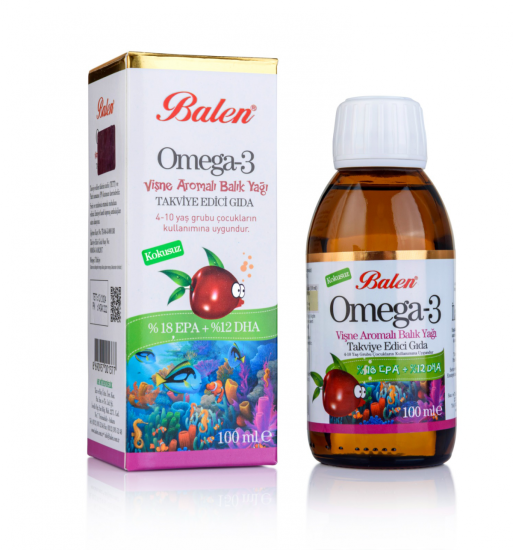 Balen Omega 3 Balık Yağı Vişne Aromalı 150 Ml