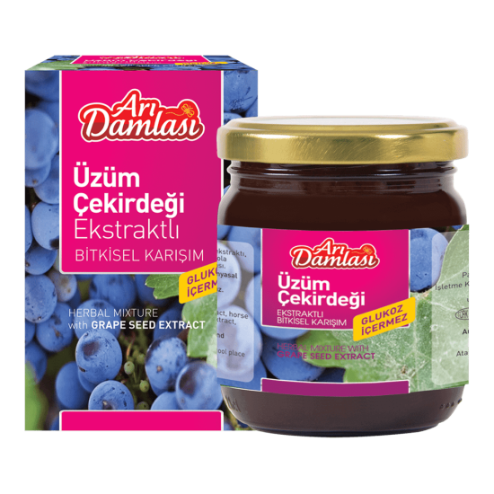 Üzüm Çekirdeği Ekstraktlı Bitkisel Karışım 230 gr