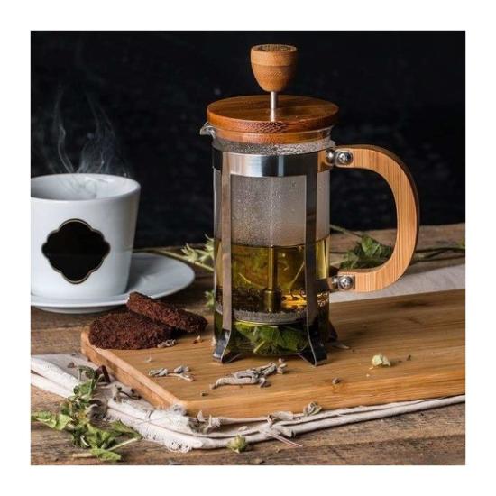 BAMBU 350 ML BİTKİ ÇAYI FİLTRE KAHVE DEMLEME FRENCH PRESS