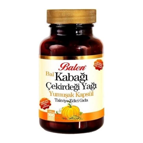 Balen Bal Kabağı Çekirdeği Yağı Yumuşak Kapsül 1380 Mg* 100
