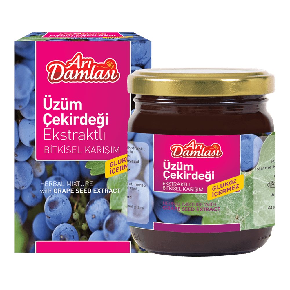 Üzüm Çekirdeği Ekstraktlı Bitkisel Karışım 230 gr