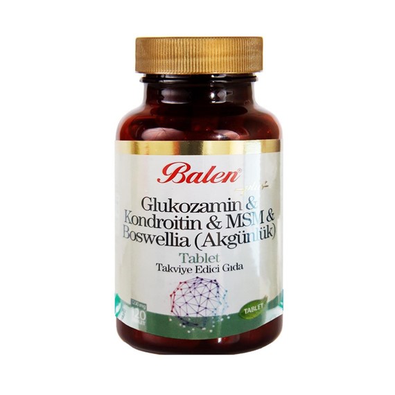 Balen Glukozamin Kondroitin Msm Boswelia Tablet 1200 Mg* 60 Tablet
