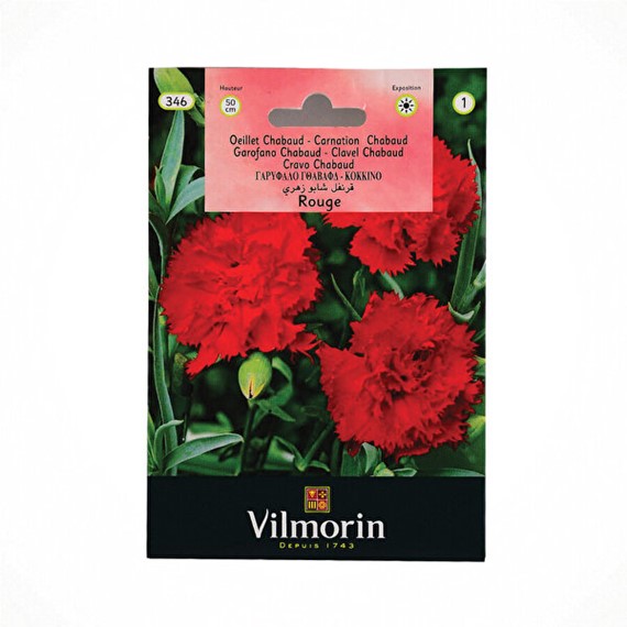 Vilmorin Karışık Çiçek Tohumları Kırmızı Renkli Latin Çiçeği